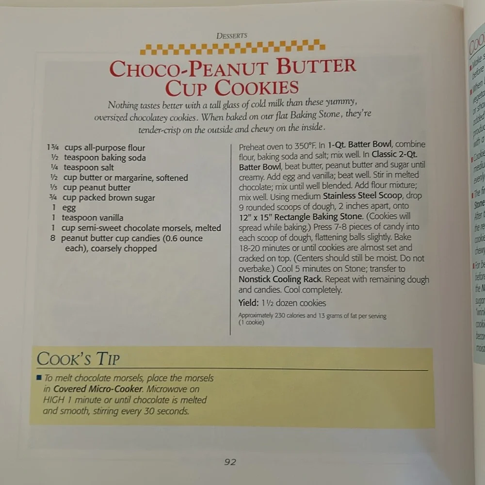 The Pampered Chef Doris Christopher's Stoneware Sensations Paperback Cookbook